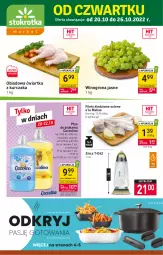Gazetka promocyjna Stokrotka - Market - Gazetka - ważna od 26.10 do 26.10.2022 - strona 1 - produkty: Kurczak, Coccolino, Płyn do płukania, Winogrona, Znicz, Wino