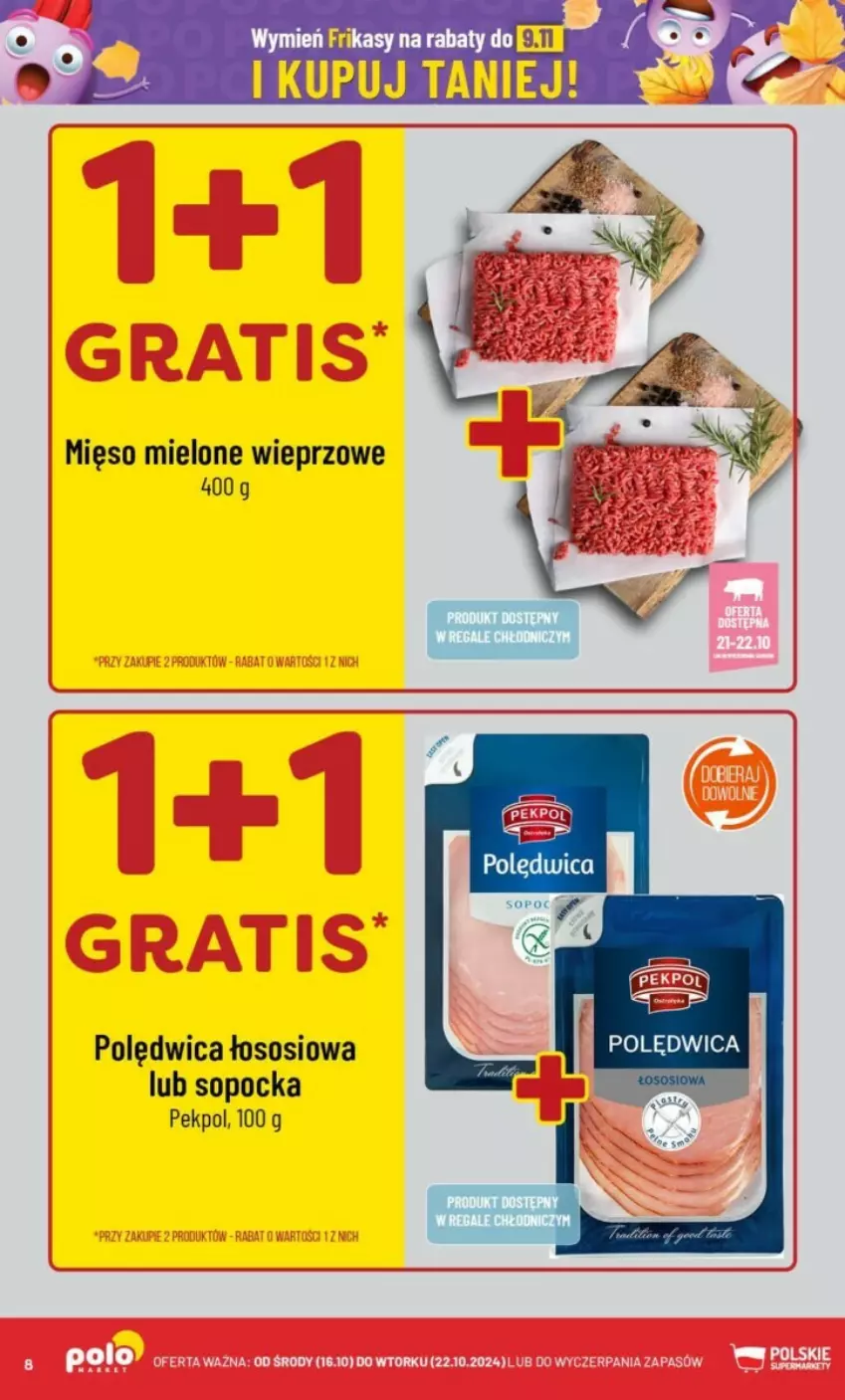 Gazetka promocyjna PoloMarket - ważna 16.10 do 22.10.2024 - strona 78 - produkty: Mięso, Mięso mielone, Pekpol, Polędwica, Sos