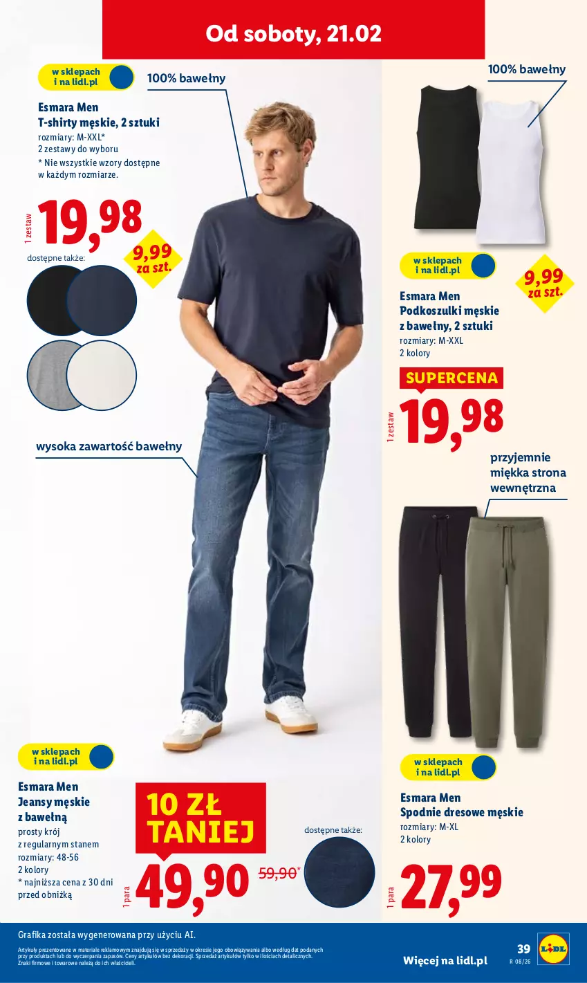 Gazetka promocyjna Lidl - GAZETKA - ważna 16.02 do 21.02.2026 - strona 43 - produkty: Dres, Gra, Grafika, Kosz, Sok, Spodnie, Spodnie dresowe, T-shirt