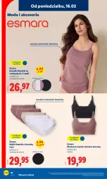 Gazetka promocyjna Lidl - GAZETKA - Gazetka - ważna od 21.02 do 21.02.2026 - strona 10 - produkty: Sok, Majtki, Biustonosz, Kosz, Moda