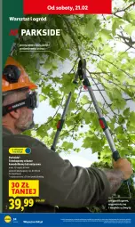 Gazetka promocyjna Lidl - GAZETKA - Gazetka - ważna od 21.02 do 21.02.2026 - strona 38 - produkty: Parkside, Teleskop, Top, Noż, Sekator, Uchwyty, Ogród