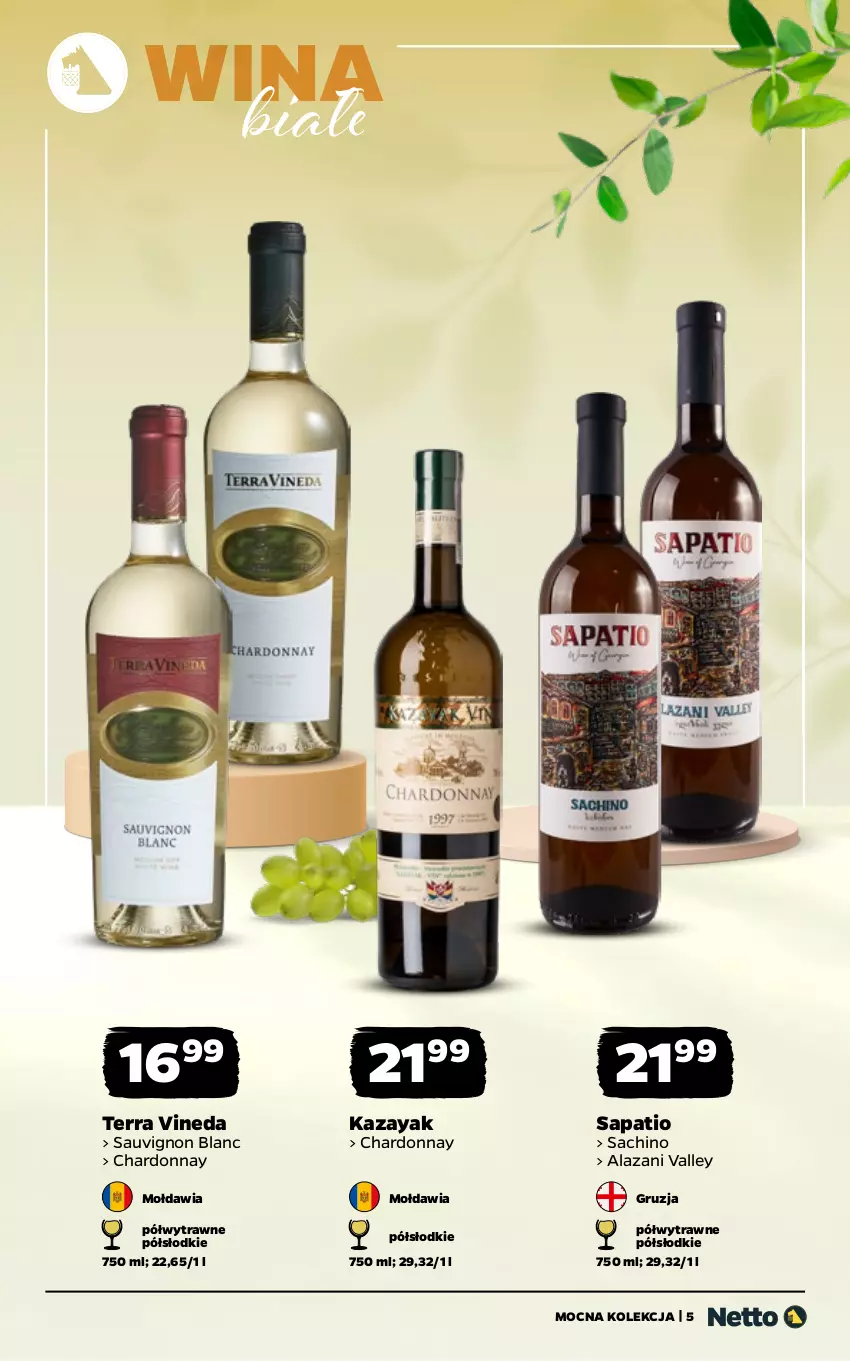 Gazetka promocyjna Netto - Alkohole - Mocne - ważna 16.03 do 29.03.2026 - strona 5 - produkty: Chardonnay, Sauvignon Blanc