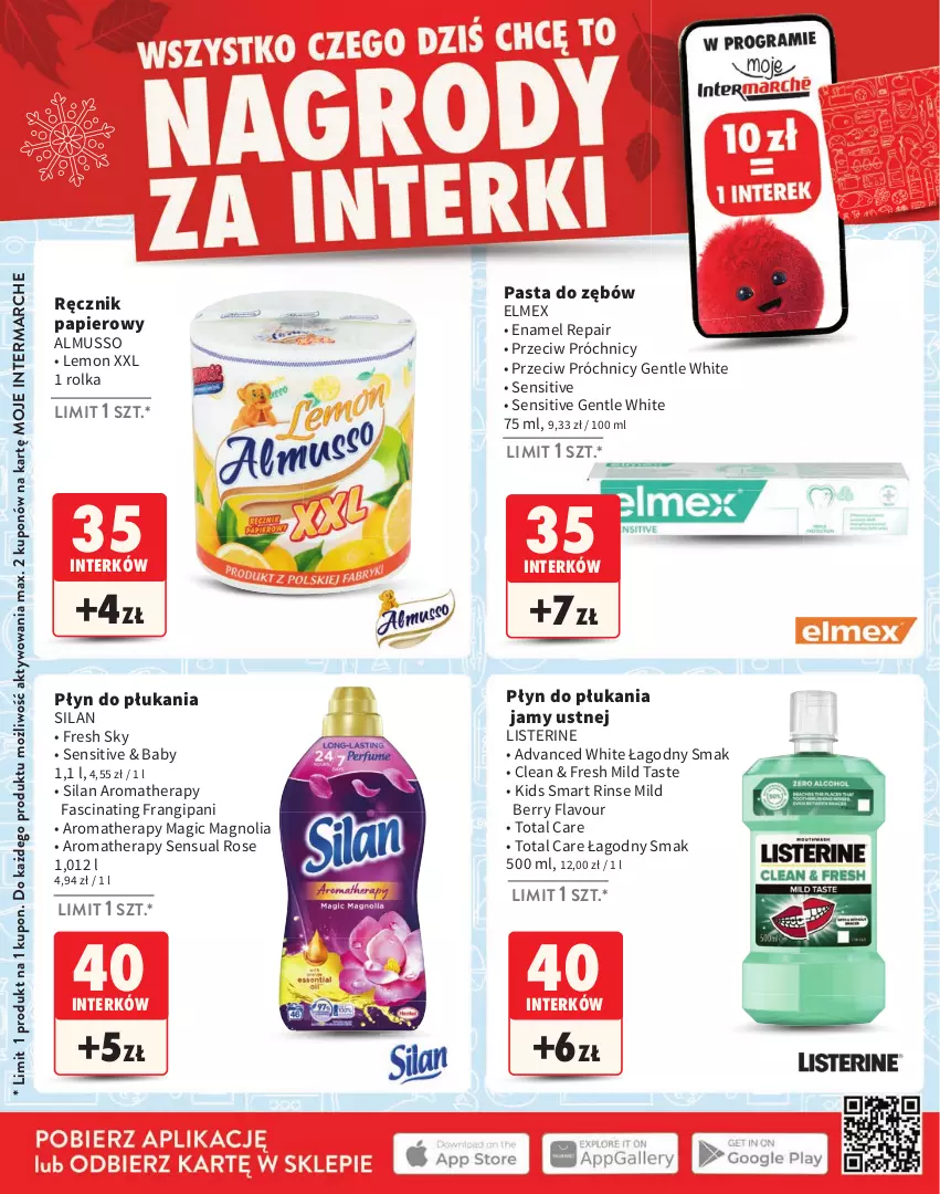 Gazetka promocyjna Intermarche - Katalog nagród - ważna 03.11.2025 do 28.02.2026 - strona 20 - produkty: Elmex, Fa, Listerine, Mus, Papier, Pasta do zębów, Płyn do płukania, Płyn do płukania jamy ustnej, Ręcznik, Sensual, Silan