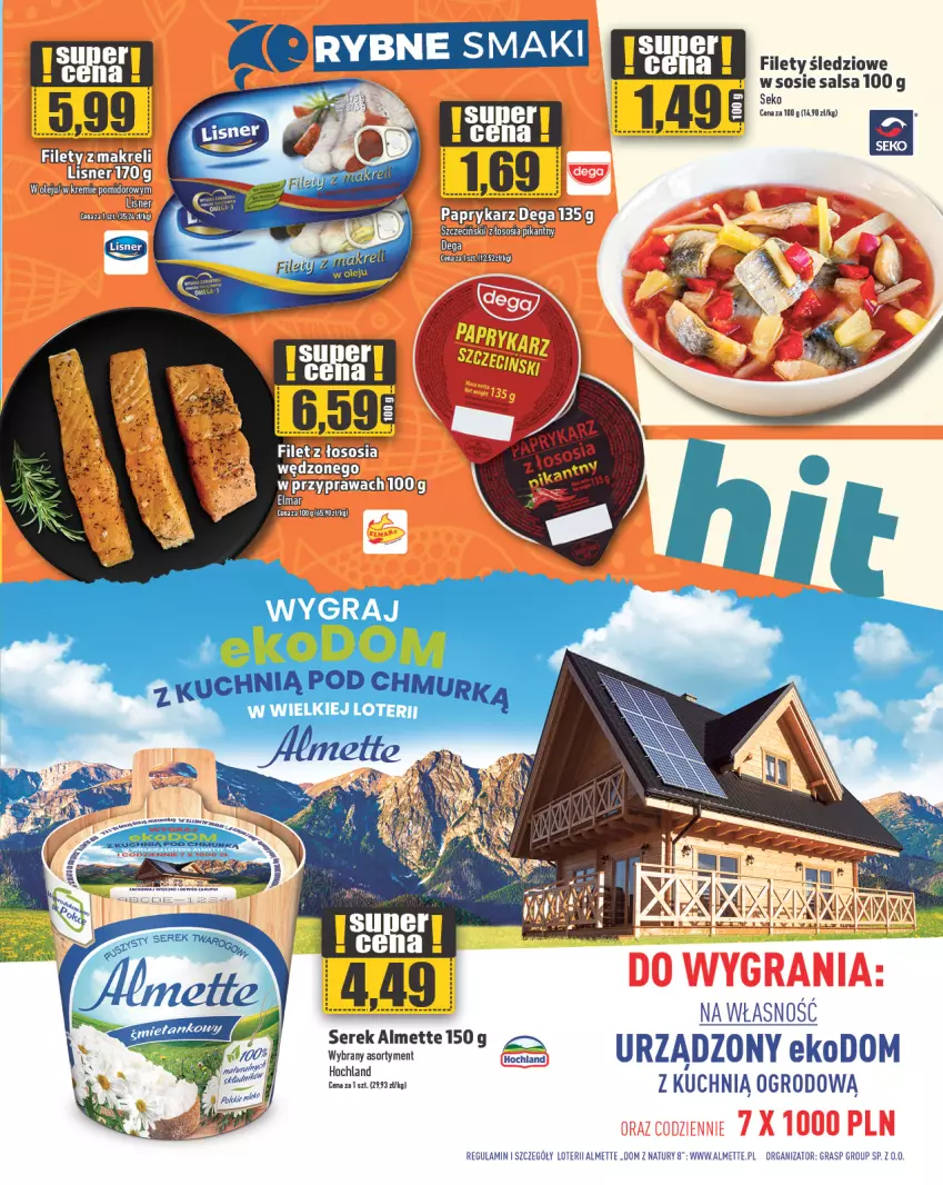 Gazetka promocyjna Topaz - Gazetka - ważna 05.10 do 11.10.2023 - strona 13 - produkty: Almette, Gra, Hochland, Salsa, SEKO, Sos