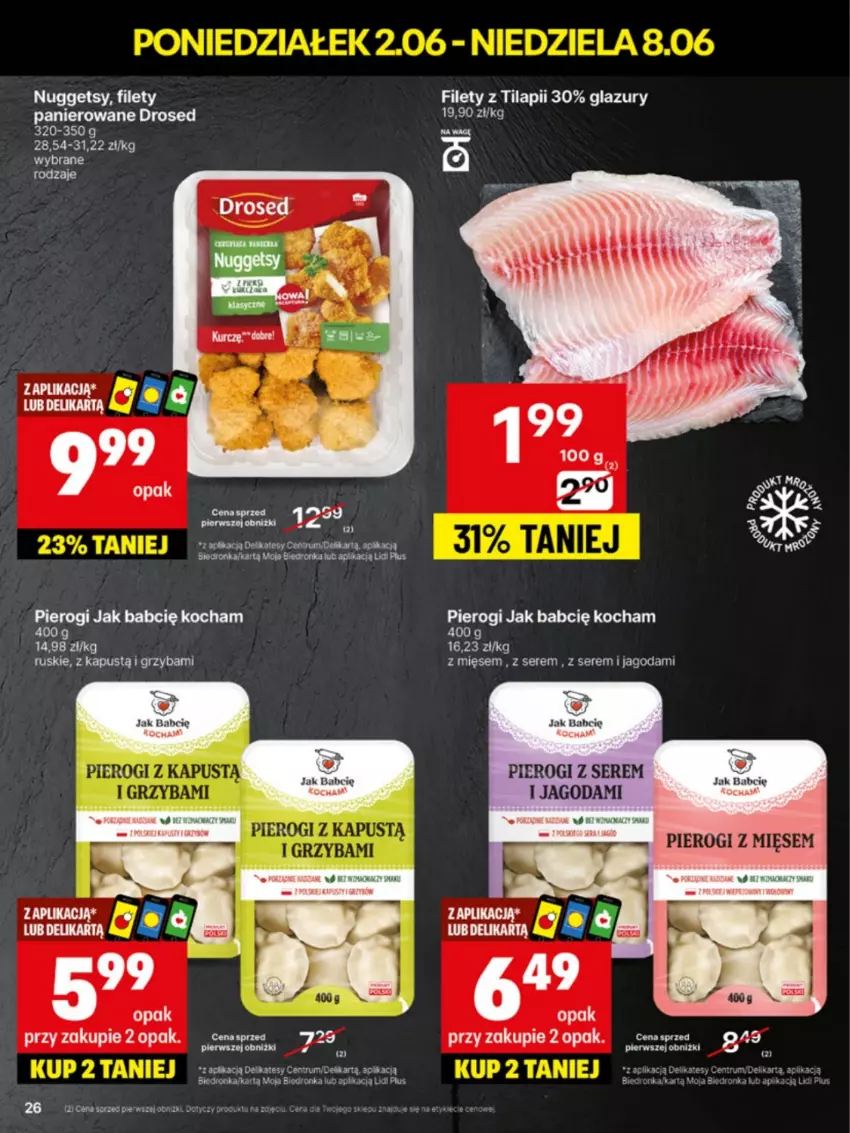 Gazetka promocyjna Delikatesy Centrum - Franczyza DC23 Poniedziałek - ważna 02.06 do 08.06.2025 - strona 26 - produkty: Kapustą, Koc, Lazur, Pierogi, Rum, Ser