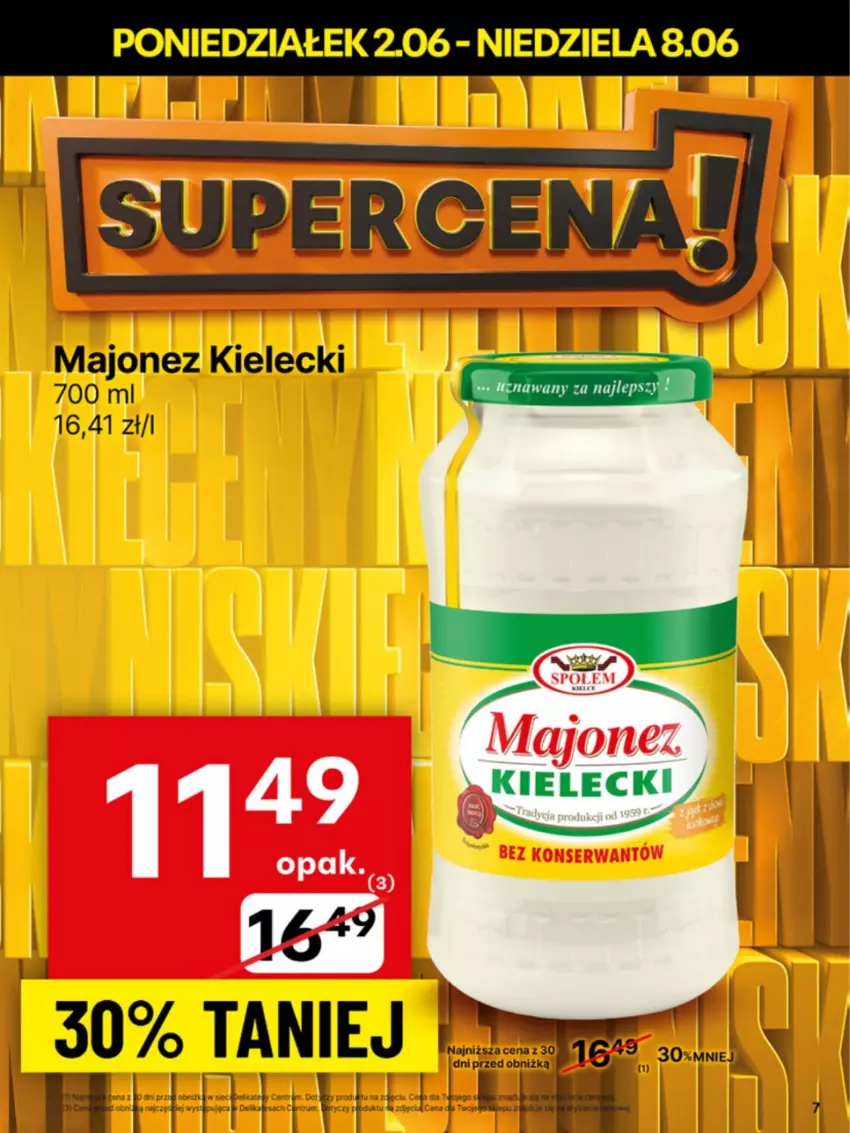 Gazetka promocyjna Delikatesy Centrum - Franczyza DC23 Poniedziałek - ważna 02.06 do 08.06.2025 - strona 7 - produkty: Majonez