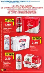 Gazetka promocyjna Lidl - GAZETKA - Gazetka - ważna od 03.10 do 03.10.2021 - strona 28 - produkty: Kasztelan, Warka