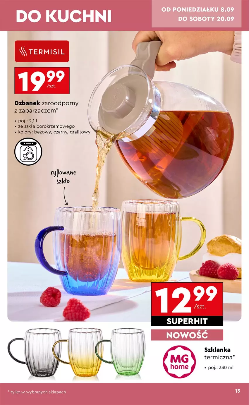 Gazetka promocyjna Biedronka - Okazje Tygodnia - ważna 08.09 do 20.09.2025 - strona 15 - produkty: Dzbanek, Gra, Por, Szklanka, Zaparzacz