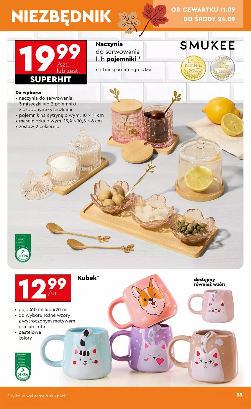 Gazetka promocyjna Biedronka - Okazje Tygodnia - ważna 08.09 do 20.09.2025 - strona 37 - produkty: Cukier, Maselniczka, Pojemnik, Ser, Tran