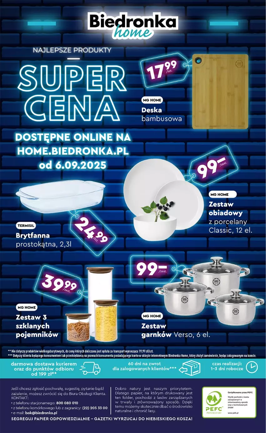 Gazetka promocyjna Biedronka - Okazje Tygodnia - ważna 08.09 do 20.09.2025 - strona 46 - produkty: Fa, Gra, Kosz, Papier, Pojemnik, Por, Sport, Telefon, Tran