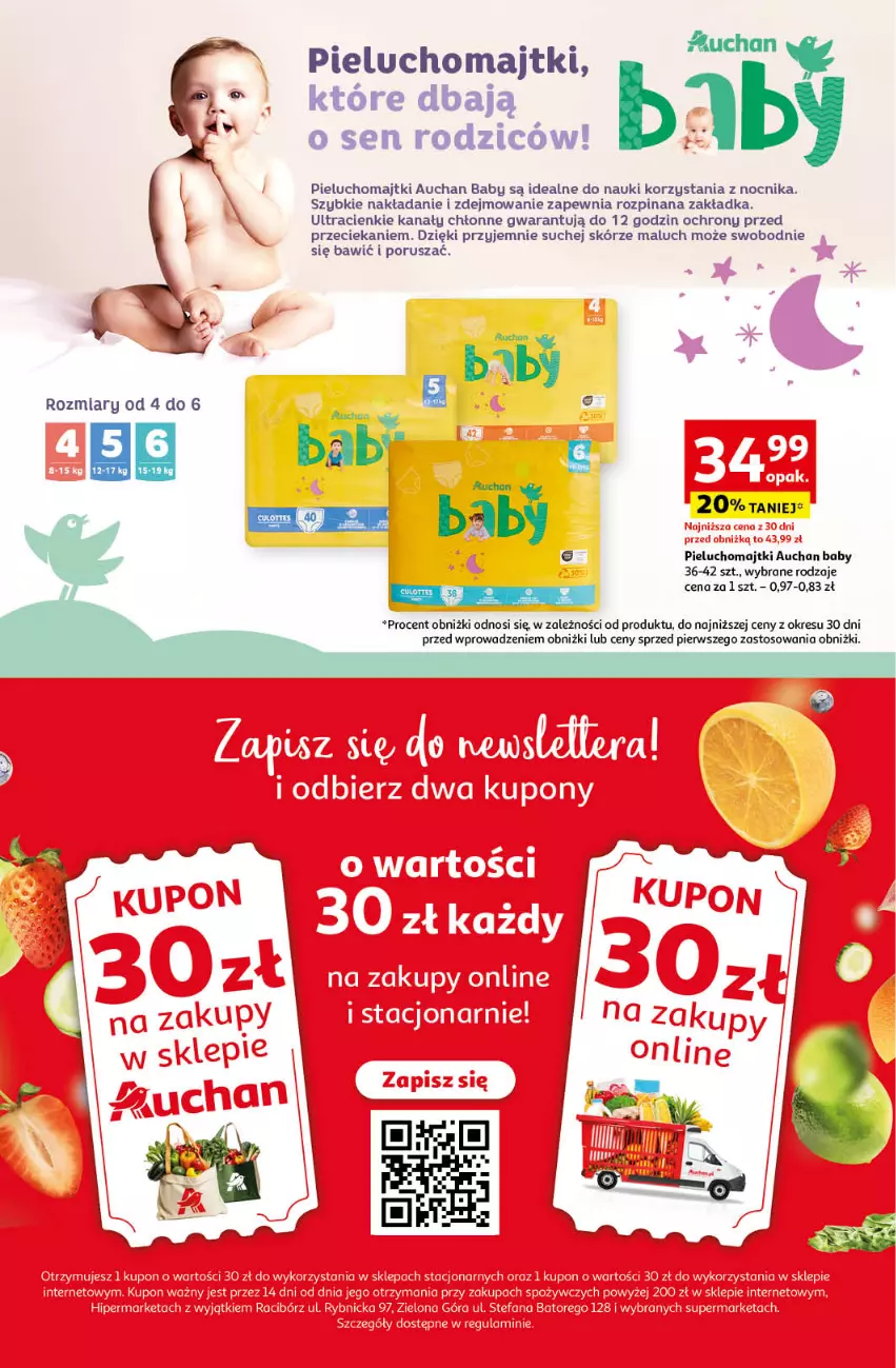 Gazetka promocyjna Auchan - Gazetka z MAŁĄ CENKĄ dźwigniesz więcej! Hipermarket Auchan - ważna 29.02 do 06.03.2024 - strona 2 - produkty: Majtki, Nocnik, Pieluchomajtki, Por