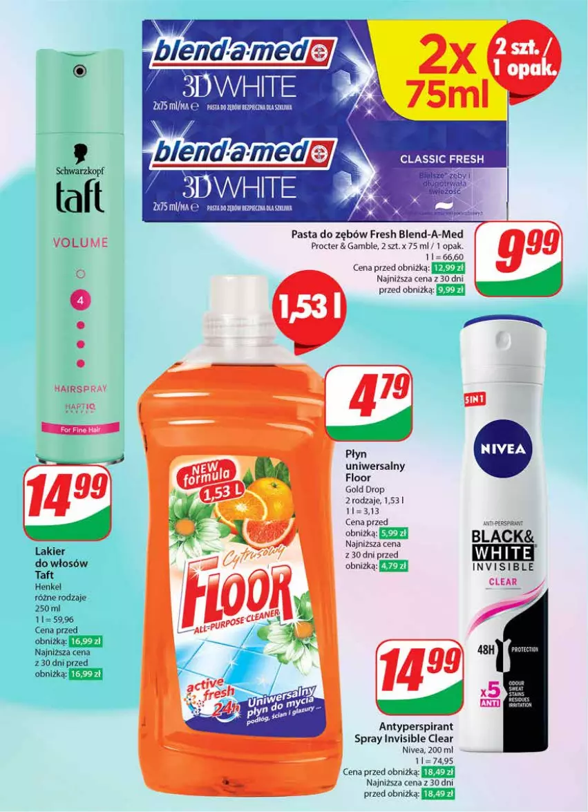 Gazetka promocyjna Dino - Gazetka 21 / 2024 - ważna 22.05 do 28.05.2024 - strona 66 - produkty: Antyperspirant, Blend-a-Med, Lack, Lakier, Nivea, Pasta do zębów, Schwarzkopf