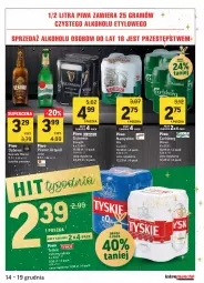 Gazetka promocyjna Intermarche - Gazetka promocyjna - Gazetka - ważna od 19.12 do 19.12.2021 - strona 39 - produkty: Piwo, Namysłów, Tyskie, Pilsner Urquell, Carlsberg