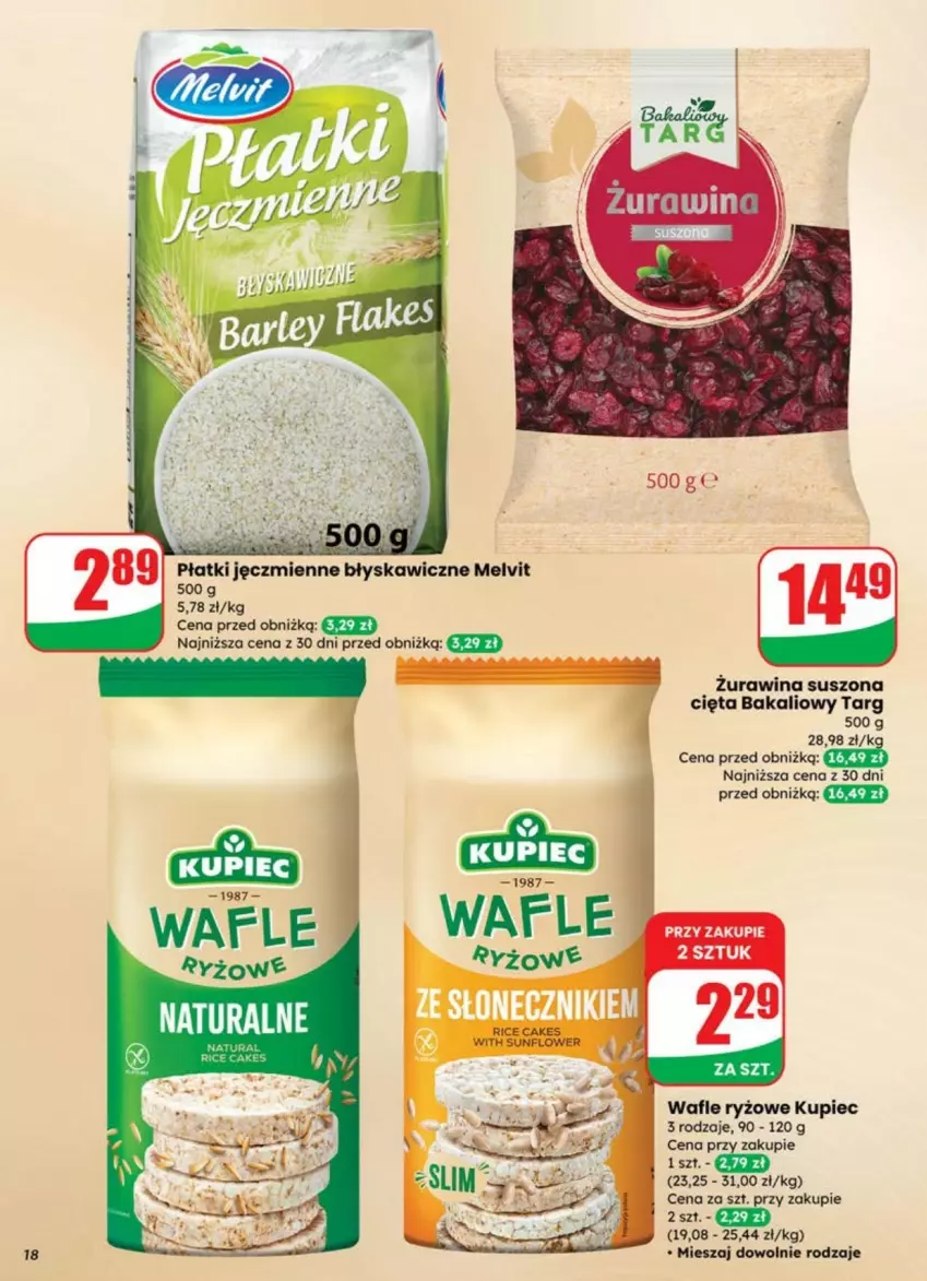 Gazetka promocyjna Dino - ważna 02.07 do 08.07.2025 - strona 10 - produkty: Kupiec, Melvit, Piec, Ryż, Wafle
