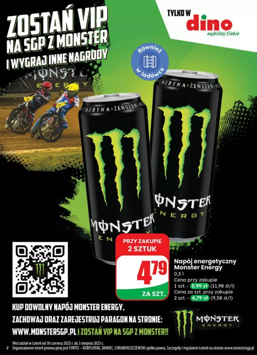 Gazetka promocyjna Dino - ważna 02.07 do 08.07.2025 - strona 12 - produkty: JBL, Napój, Napój energetyczny, Półka