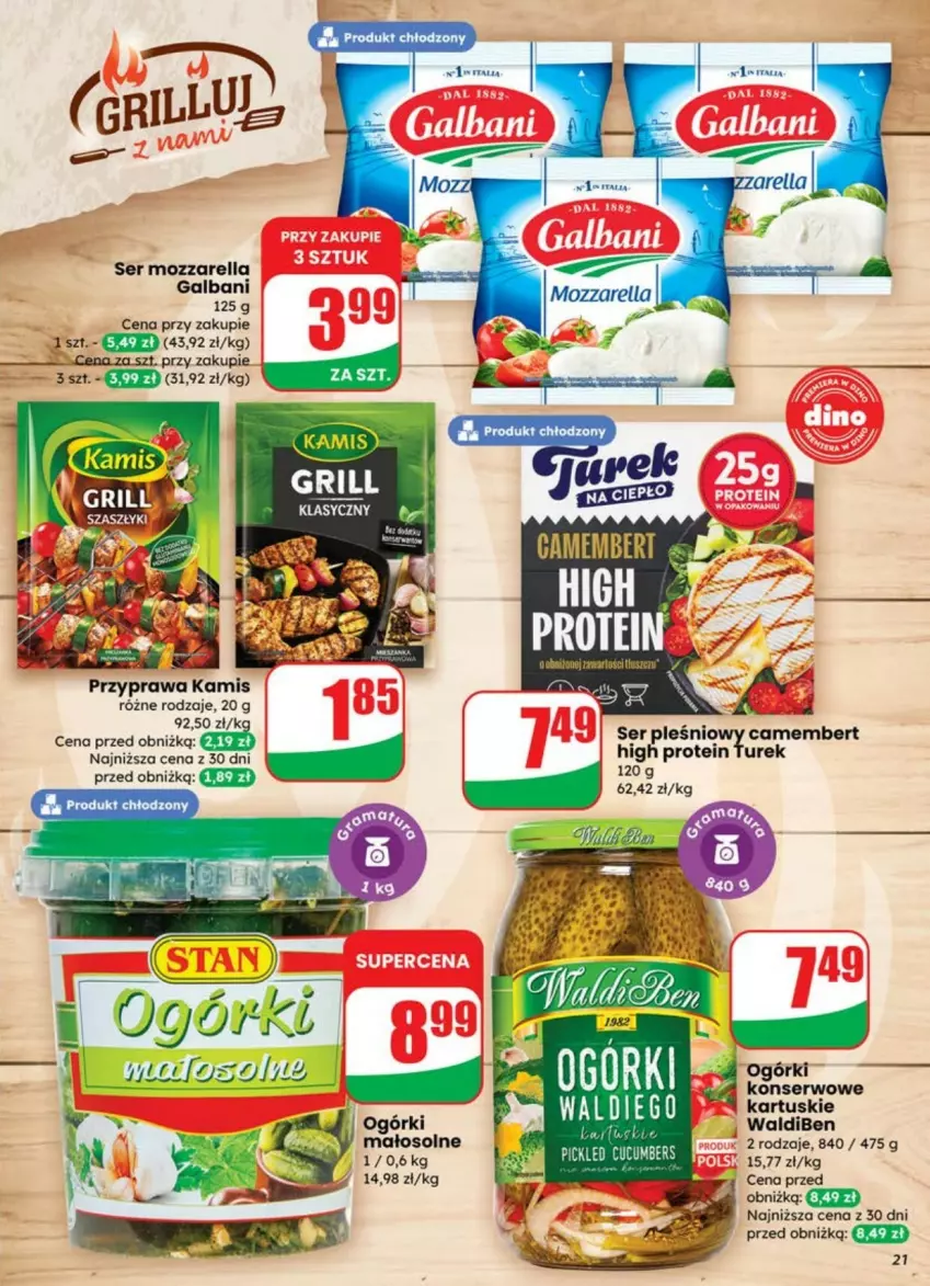 Gazetka promocyjna Dino - ważna 02.07 do 08.07.2025 - strona 14 - produkty: Camembert, Fa, Galbani, Kamis, Mozzarella, Ser, Ser pleśniowy