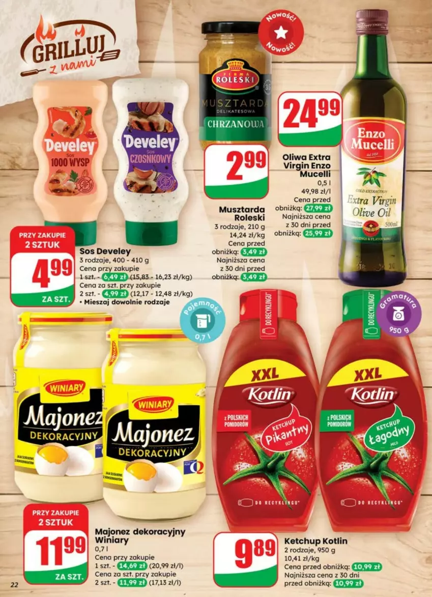 Gazetka promocyjna Dino - ważna 02.07 do 08.07.2025 - strona 15 - produkty: Gin, Ketchup, Kotlin, Majonez, Mus, Musztarda, Oliwa, Ser, Sos, Winiary