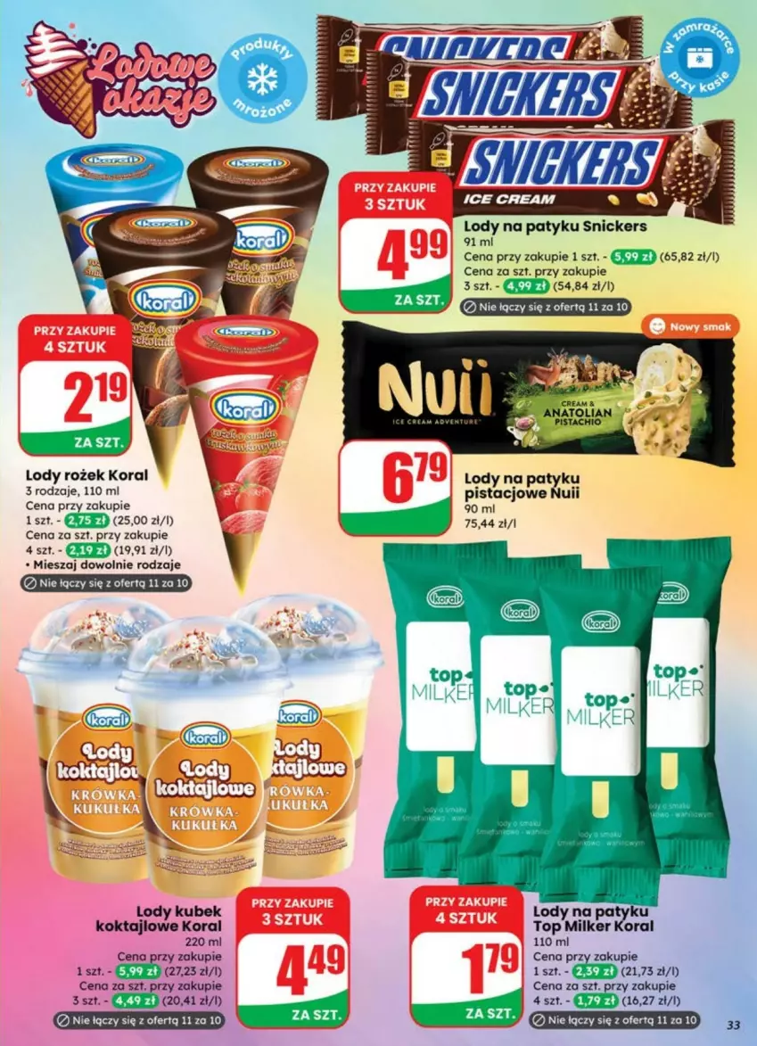 Gazetka promocyjna Dino - ważna 02.07 do 08.07.2025 - strona 27 - produkty: Kubek, Lody, Snickers, Top