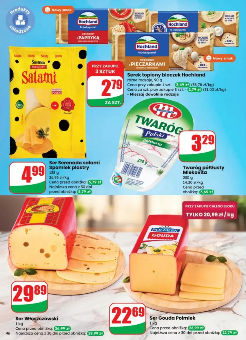 Gazetka promocyjna Dino - ważna 02.07 do 08.07.2025 - strona 41 - produkty: Gouda, Hochland, Polmiek, Salami, Ser, Serek, Top, Twaróg