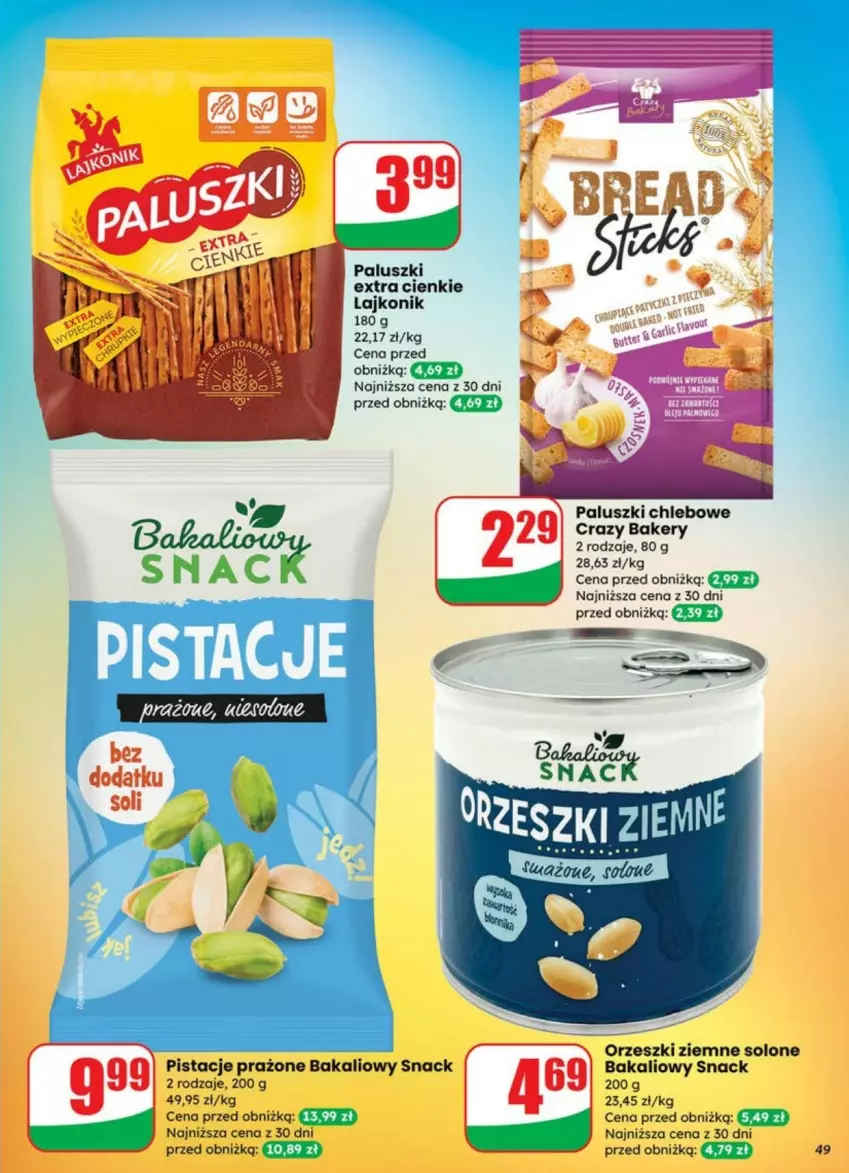 Gazetka promocyjna Dino - ważna 02.07 do 08.07.2025 - strona 44 - produkty: Chleb, Lajkonik, Orzeszki, Orzeszki ziemne, Pistacje