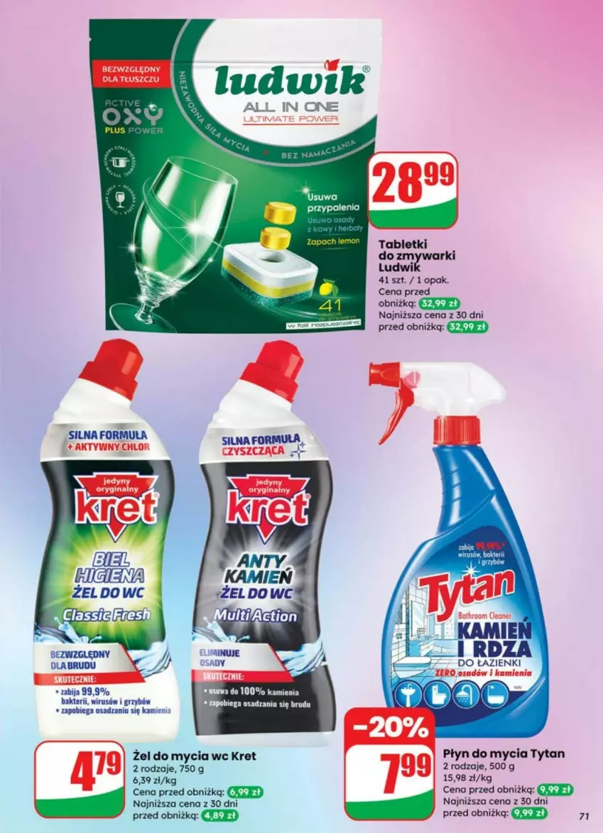 Gazetka promocyjna Dino - ważna 02.07 do 08.07.2025 - strona 69 - produkty: Gin, Kret, Płyn do mycia, Tablet, Tytan