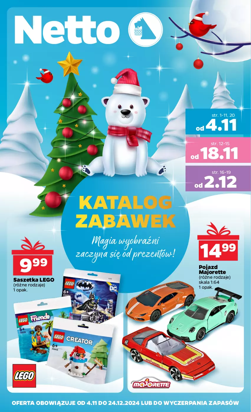 Gazetka promocyjna Netto - Katalog Zabawki 2024 - ważna 04.11 do 24.12.2024 - strona 1 - produkty: LEGO, Pojazd