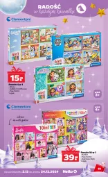 Gazetka promocyjna Netto - Katalog Zabawki 2024 - Gazetka - ważna od 24.12 do 24.12.2024 - strona 19 - produkty: Kawa, Puzzle, Barbie