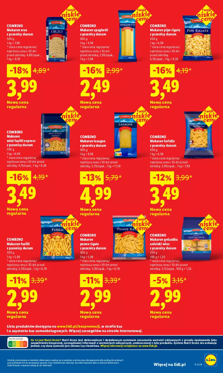 Gazetka promocyjna Lidl - Rewolucja cenowa! - ważna 09.06 do 31.07.2026 - strona 17 - produkty: Fa, Lasagne, Makaron, Penne, Rum, Spaghetti