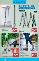 Gazetka promocyjna Aldi - Artykuły przemysłowe i tekstylia - Gazetka - ważna od 28.02 do 28.02.2026 - strona 4 - produkty: Teleskop, Noż, Nożyce, Rękawice, Ogród, Fa