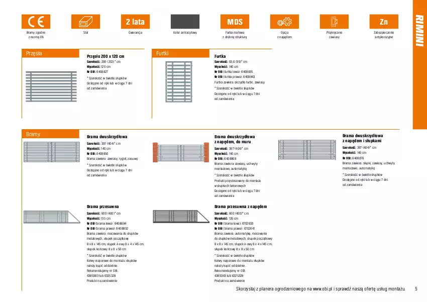 Gazetka promocyjna Obi - Gazetka OBI - ważna 01.10.2022 do 30.06.2023 - strona 5 - produkty: Fa, Piec, Por, Rama, Słupek, Sok, Uchwyty