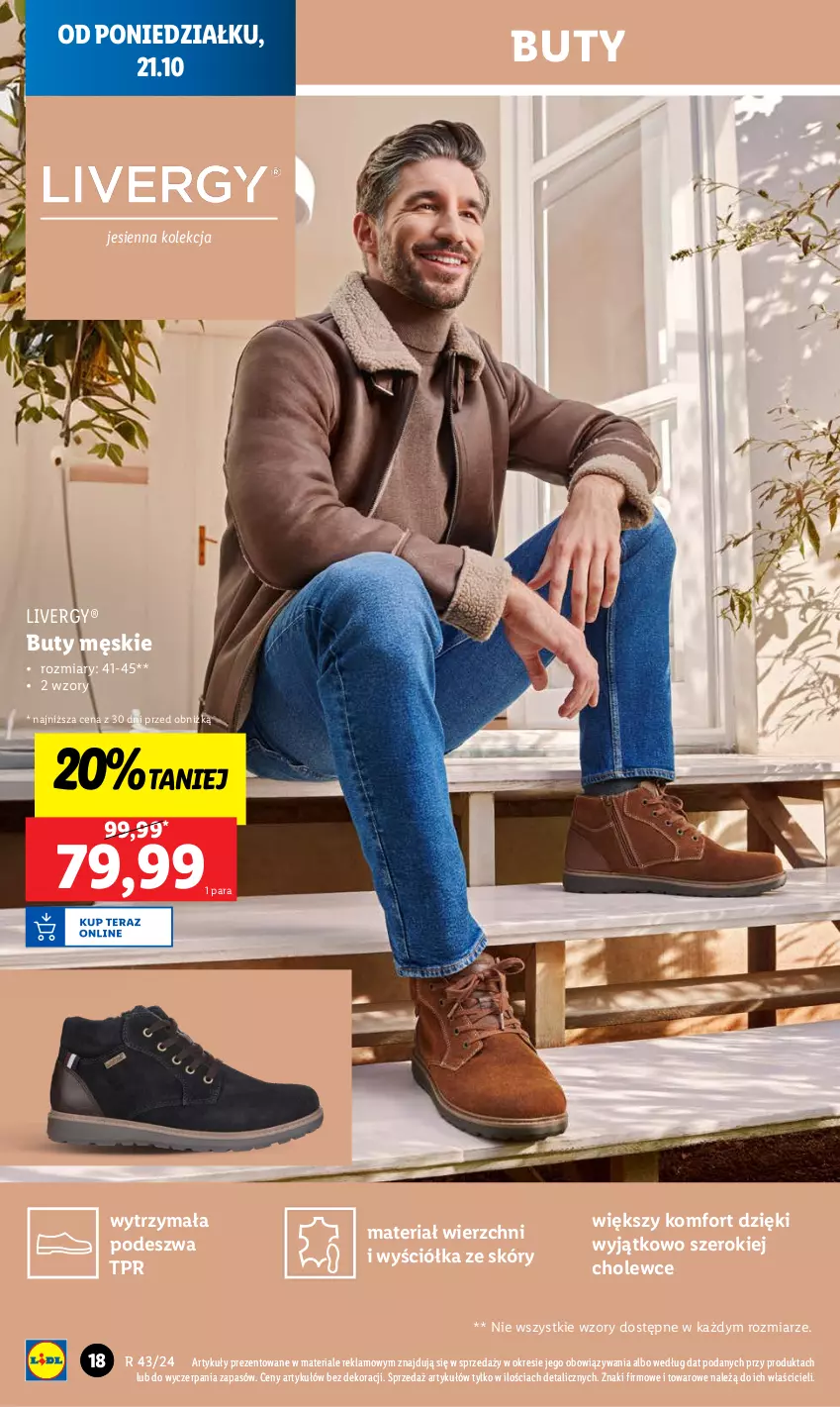 Gazetka promocyjna Lidl - GAZETKA - ważna 21.10 do 26.10.2024 - strona 18 - produkty: Buty