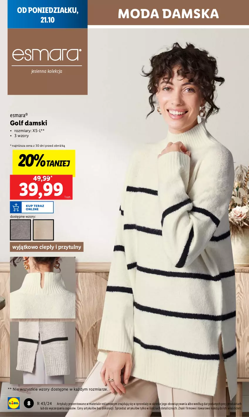 Gazetka promocyjna Lidl - GAZETKA - ważna 21.10 do 26.10.2024 - strona 8 - produkty: Moda