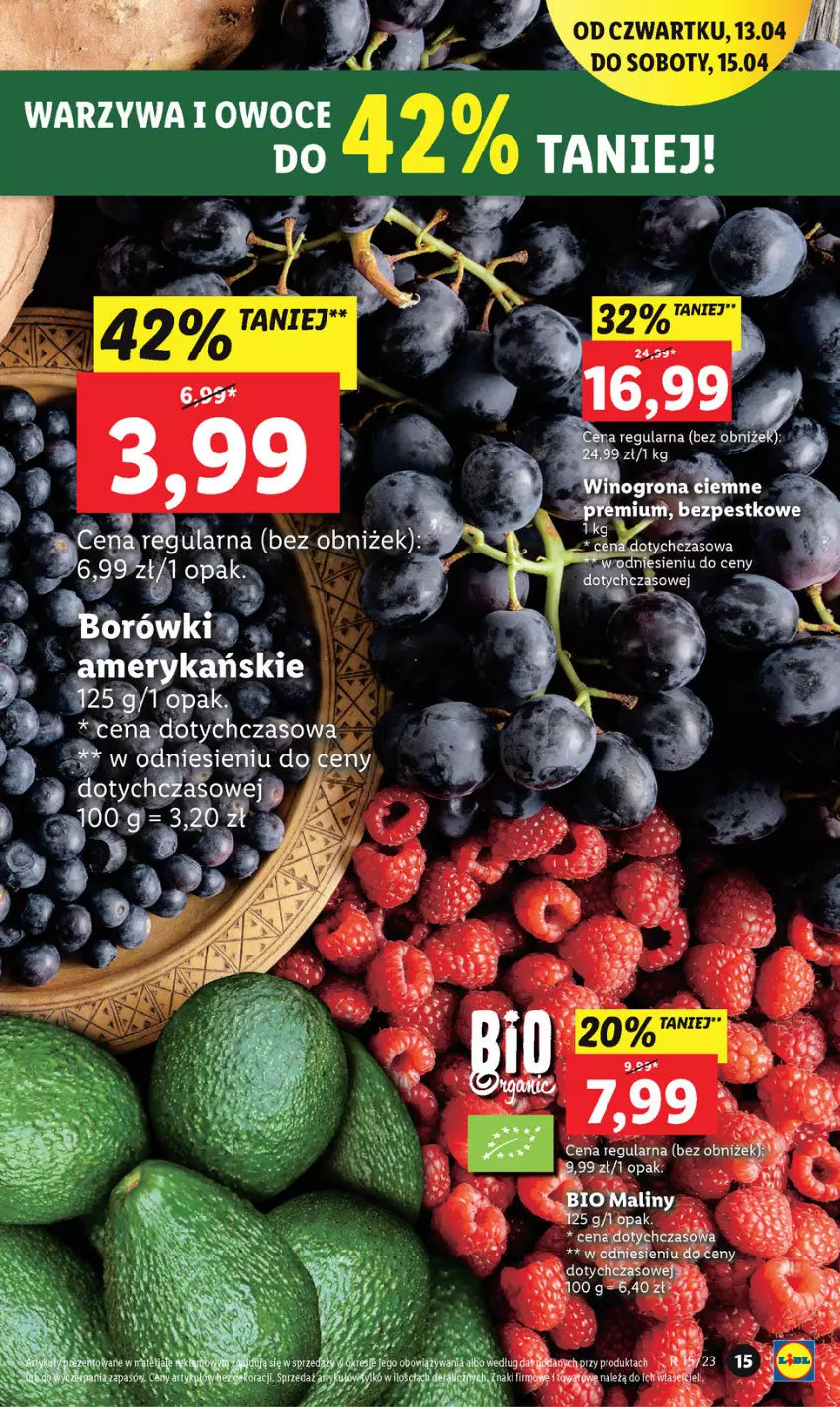 Gazetka promocyjna Lidl - GAZETKA - ważna 13.04 do 15.04.2023 - strona 19 - produkty: Owoce, Saga, Warzywa, Warzywa i owoce