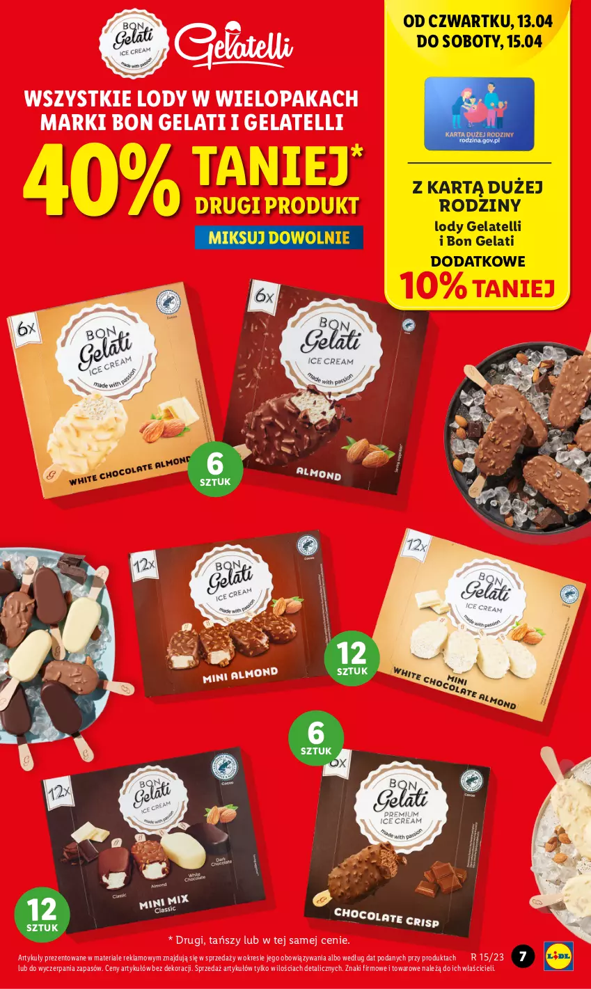 Gazetka promocyjna Lidl - GAZETKA - ważna 13.04 do 15.04.2023 - strona 9 - produkty: Lody