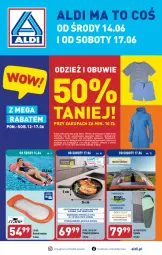 Gazetka promocyjna Aldi - COŚ do domu i nie tylko - Gazetka - ważna od 17.06 do 17.06.2023 - strona 1 - produkty: Hama, Sok, Por, Gra, Obuwie, Patelnia, Fa