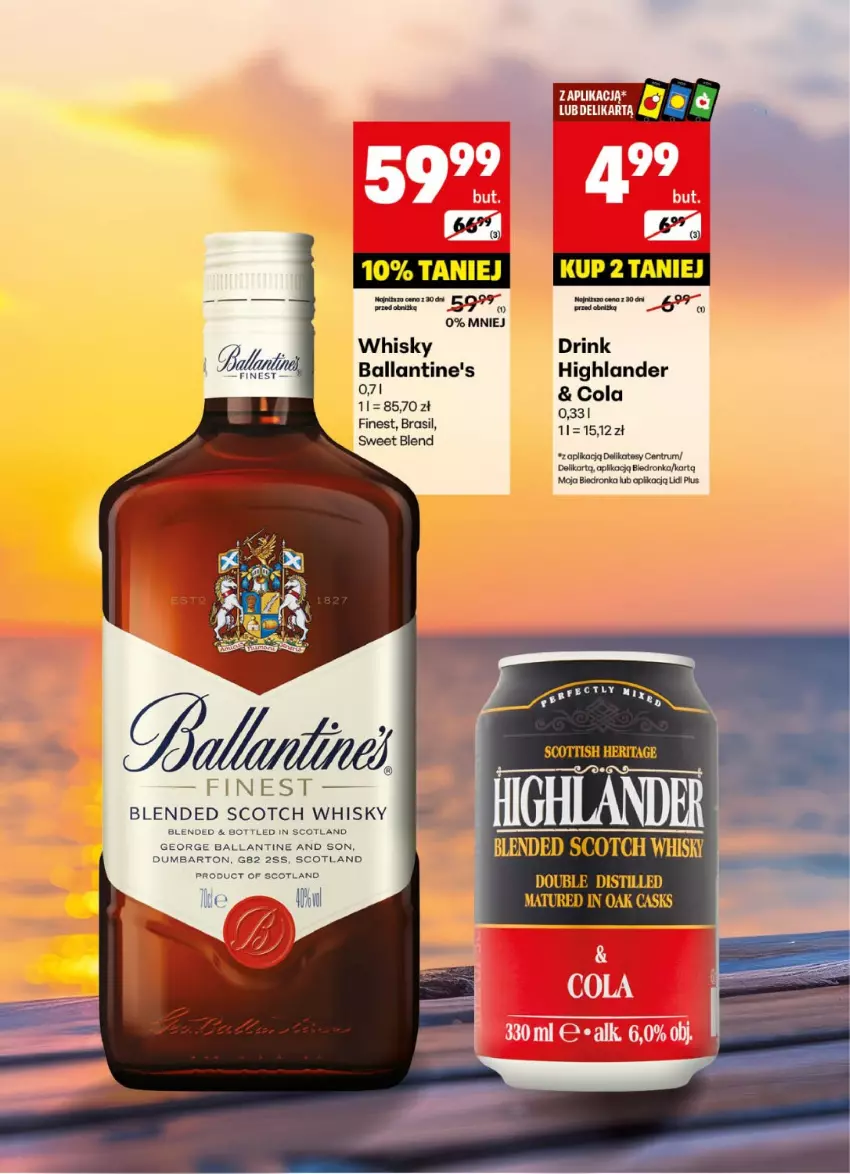 Gazetka promocyjna Delikatesy Centrum - DeliBarek DC22-DC23 - ważna 26.05 do 08.06.2025 - strona 18 - produkty: Ballantine's, Rum, Whisky