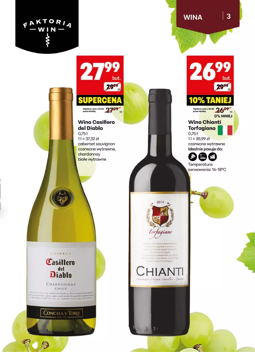 Gazetka promocyjna Delikatesy Centrum - DeliBarek DC22-DC23 - ważna 26.05 do 08.06.2025 - strona 3 - produkty: Cabernet Sauvignon, Chardonnay, Chia, Chianti, Fa, Ser, Wino