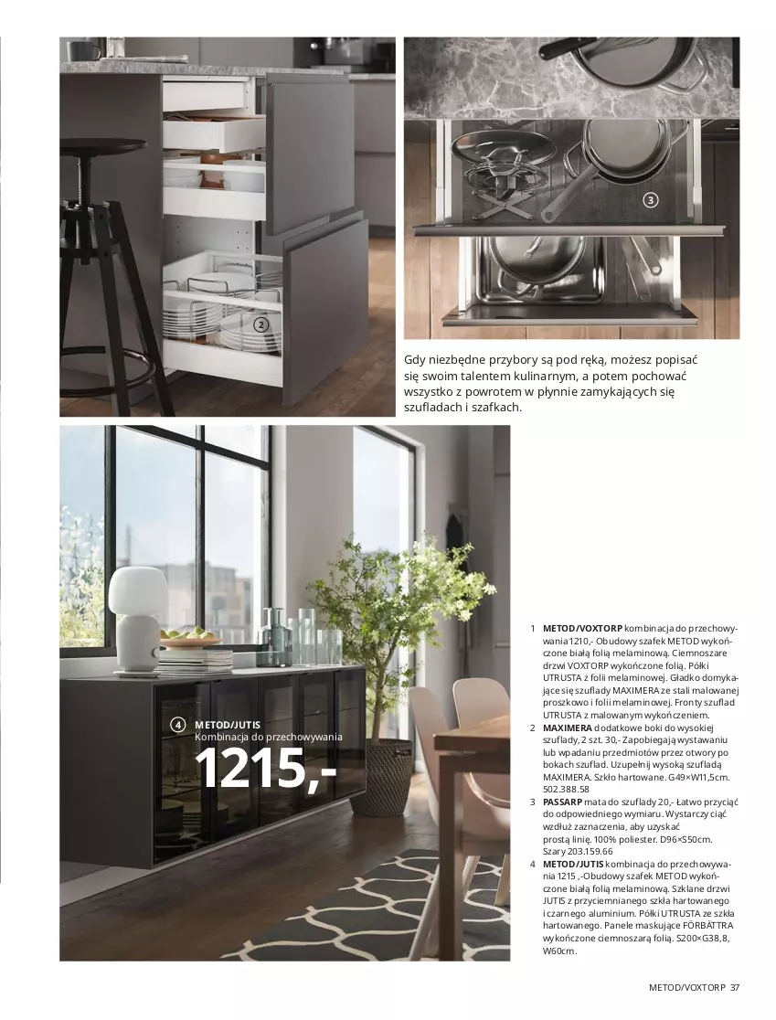 Gazetka promocyjna Ikea - Kuchnie 2021 - ważna 24.08.2020 do 31.07.2021 - strona 37 - produkty: Drzwi, Gra, Kombinacja do przechowywania, Mus, Por, Rust, Sok, Szafka