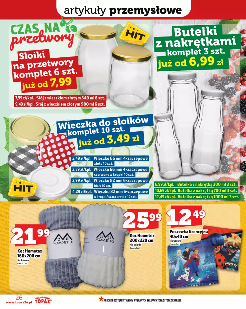 Gazetka promocyjna Topaz - Gazetka - ważna 07.08 do 13.08.2025 - strona 26 - produkty: Fa, Koc, LG, Poszewka, Top