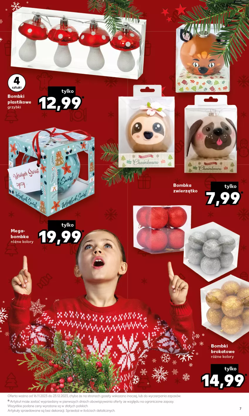 Gazetka promocyjna Kaufland - Kaufland - ważna 16.11 do 23.12.2023 - strona 7 - produkty: Bombki