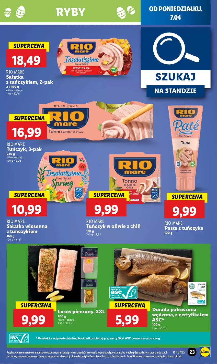 Gazetka promocyjna Lidl - GAZETKA - ważna 07.04 do 09.04.2025 - strona 25 - produkty: Piec, Rio Mare, Sałat, Sałatka, Tuńczyk
