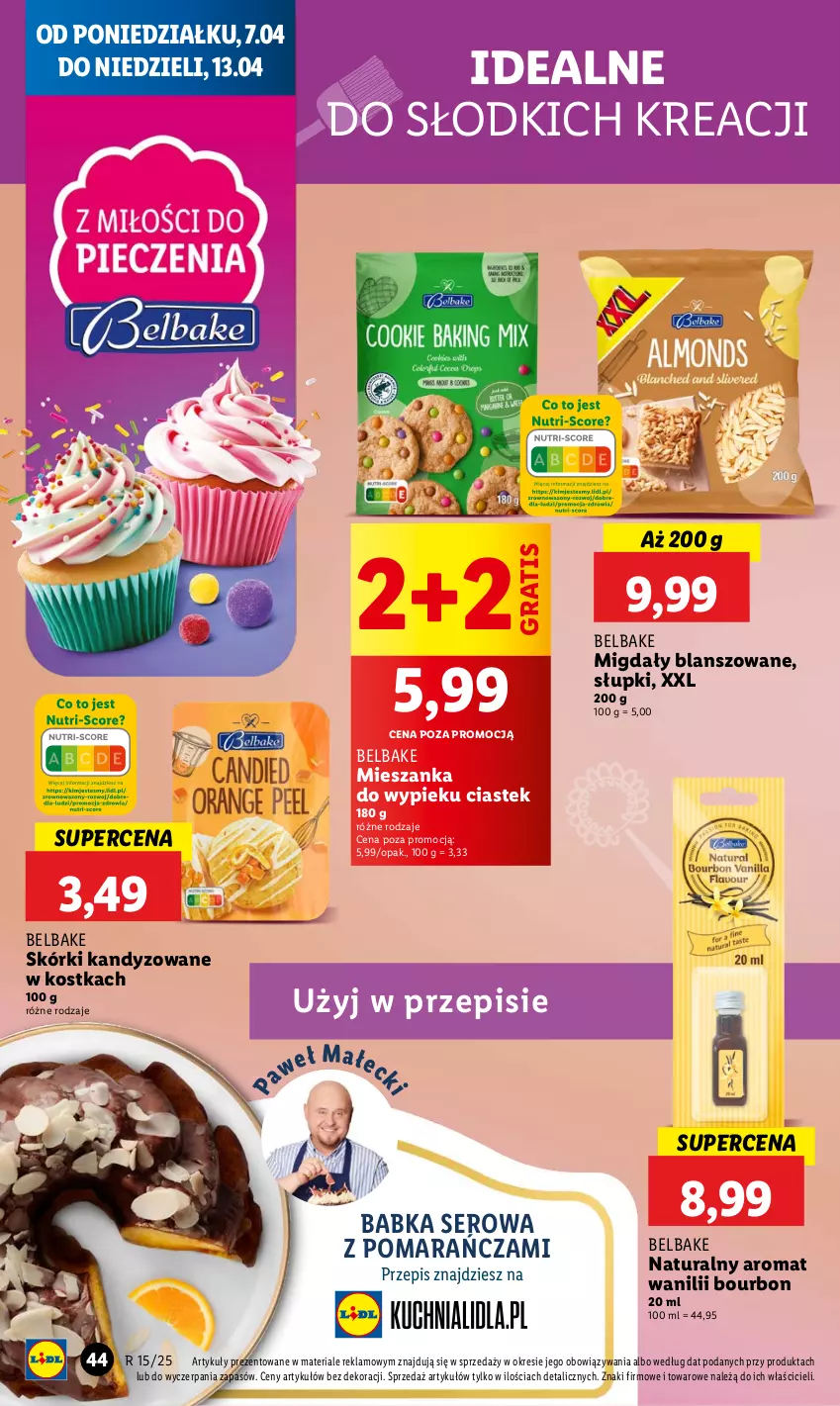 Gazetka promocyjna Lidl - GAZETKA - ważna 07.04 do 09.04.2025 - strona 48 - produkty: Babka, Bourbon, Gra, Migdały, Ser, Stek