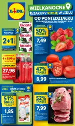 Gazetka promocyjna Lidl - GAZETKA - Gazetka - ważna od 09.04 do 09.04.2025 - strona 1 - produkty: Gra, Truskawki, Coca-Cola, Pilos, Masło, Pomidory, Mleko