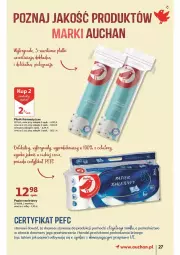 Gazetka promocyjna Auchan - przeNISKIE CENY prze porządki Hipermarkety - Gazetka - ważna od 23.02 do 23.02.2022 - strona 27 - produkty: Sok, Papier, Papier toaletowy, Płatki kosmetyczne