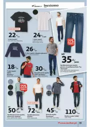 Gazetka promocyjna Auchan - przeNISKIE CENY prze porządki Hipermarkety - Gazetka - ważna od 23.02 do 23.02.2022 - strona 35 - produkty: Spodnie jeans, Kurtka, Kosz, T-shirt, Koszula, Koszulka, Spodnie