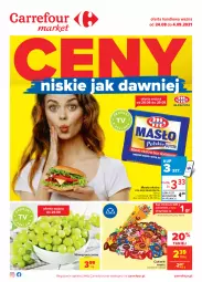 Gazetka promocyjna Carrefour - Gazetka Market - Gazetka - ważna od 04.09 do 04.09.2021 - strona 1 - produkty: Cukier, Mlekovita, Wawel, Winogrona, Cukierki, Wino, Masło, Mleko