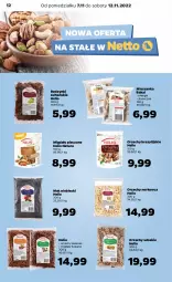 Gazetka promocyjna Netto - Artykuły spożywcze - Gazetka - ważna od 12.11 do 12.11.2022 - strona 12 - produkty: Piec, Orzechy włoskie, Migdały łuskane, Migdały, Rodzynki, Helio