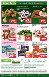 Gazetka promocyjna Stokrotka - Market - Gazetka - ważna od 27.11 do 27.11.2024 - strona 24 - produkty: Kurczak, Polędwica, Warzywa, Ser, Por, JBL, Gra, Telefon, Szal, Puzzle, Kiwi, O nas, Dres, Vizir, Owoce, Felix, Wagi, Masło, Mięso