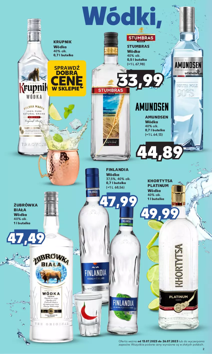 Gazetka promocyjna Kaufland - Barek Kauflandu - ważna 13.07 do 26.07.2023 - strona 2 - produkty: Amundsen, Finlandia, Krupnik, Wódka