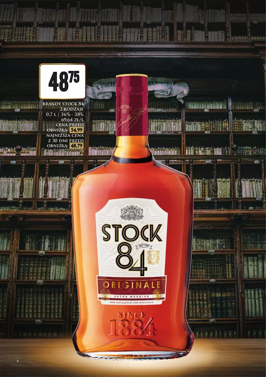 Gazetka promocyjna Dino - Katalog alkoholowy - ważna 31.07 do 06.08.2026 - strona 6 - produkty: Brandy, Stock